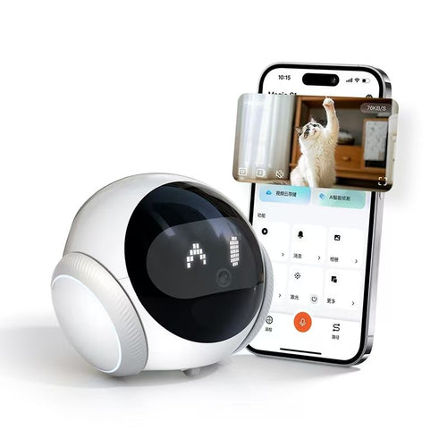Tuya Smart 1080P Pet WiFi Camera Robot – Auto Recharge, Mobile Tracking, Night Vision & Two-Way Audio